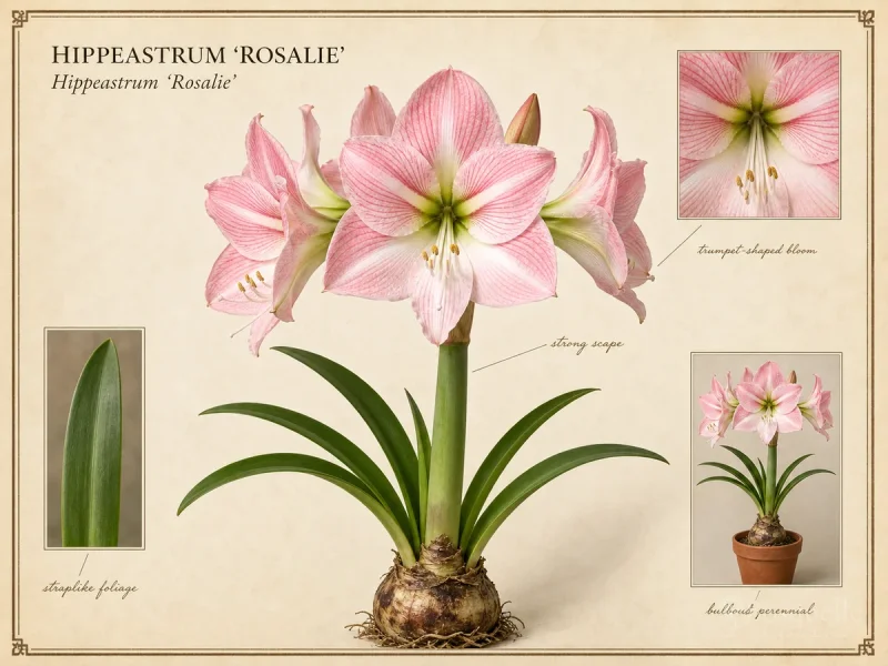 Hippeastrum ‘Rosalie’ (Amaryllis ‘Rosalie’)
