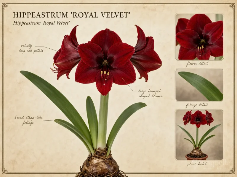 Hippeastrum ‘Royal Velvet’ (Amaryllis ‘Royal Velvet’)