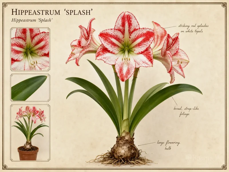 Hippeastrum ‘Splash’ (Amaryllis ‘Splash’)
