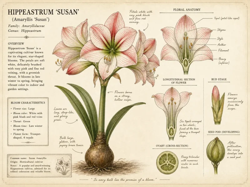 Hippeastrum ‘Susan’ (Amaryllis ‘Susan’)