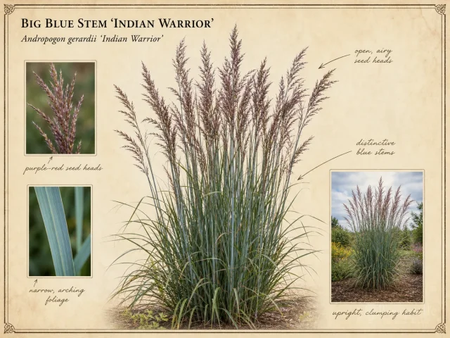 Big Blue Stem 'Indian Warrior'