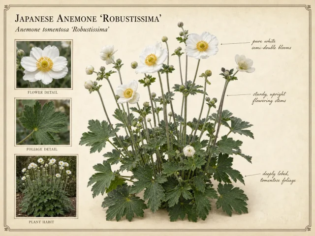 Japanese Anemone ‘Robustissima’ (Anemone tomentosa ‘Robustissima’)