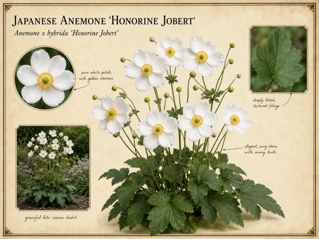 Japanese Anemone 'Honorine Jobert'