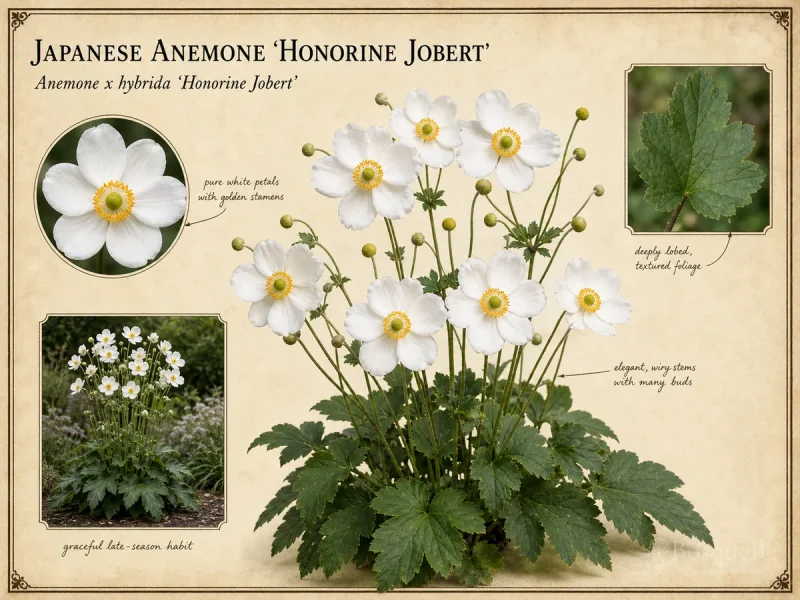 Japanese Anemone 'Honorine Jobert'