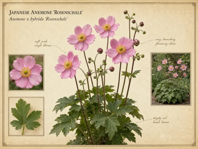 Japanese Anemone 'Rosenschale'