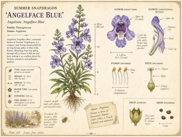 Summer Snapdragon ‘Angelface Blue’ (Angelonia ‘Angelface Blue’)