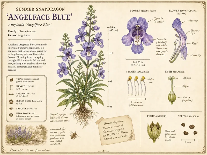Summer Snapdragon 'Angelface Blue' — How to pot and water angelonia