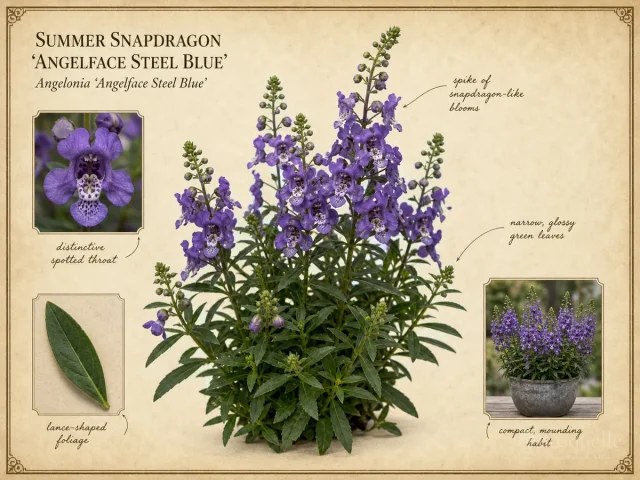 Summer Snapdragon ‘Angelface Steel Blue’ (Angelonia ‘Angelface Steel Blue’)
