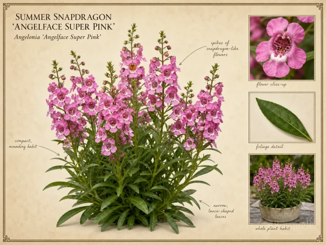 Summer Snapdragon ‘Angelface Super Pink’ (Angelonia ‘Angelface Super Pink’)