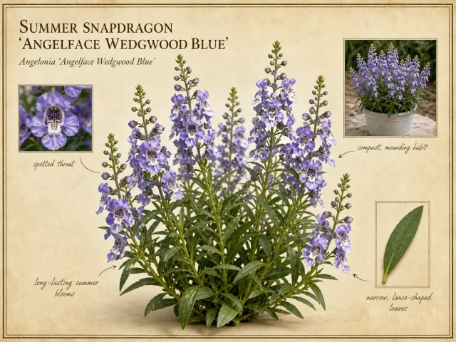 Summer Snapdragon ‘Angelface Wedgwood Blue’ (Angelonia ‘Angelface Wedgwood Blue’)