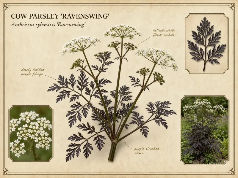 Cow Parsley ‘Ravenswing’ (Anthriscus sylvestris ‘Ravenswing’)