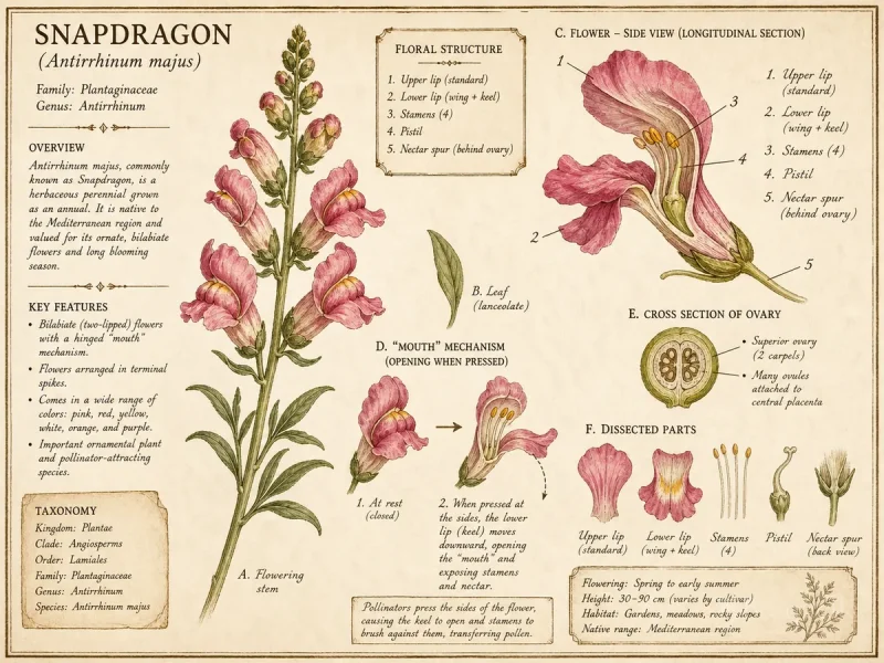 Snapdragon (Antirrhinum majus)