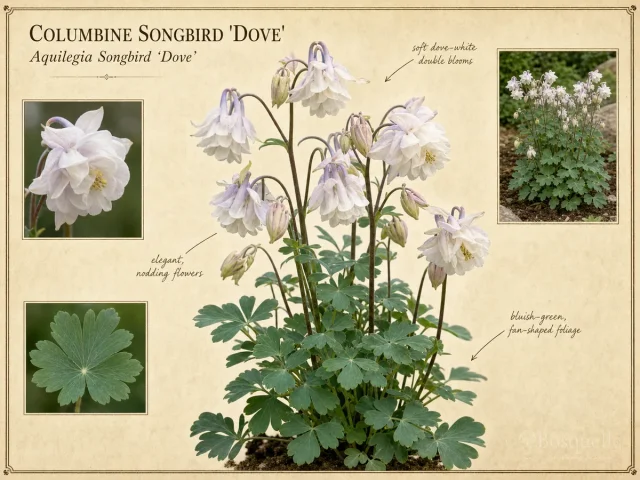 Columbine Songbird 'Dove' — McKana / long-spur (7)