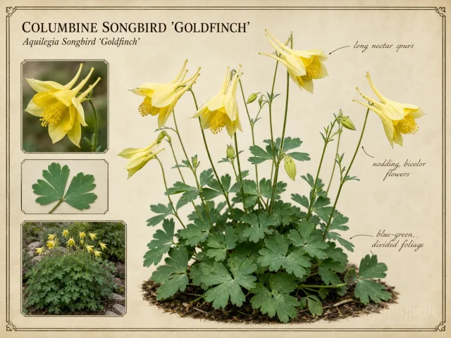 Columbine Songbird ‘Goldfinch’ (Aquilegia Songbird ‘Goldfinch’)