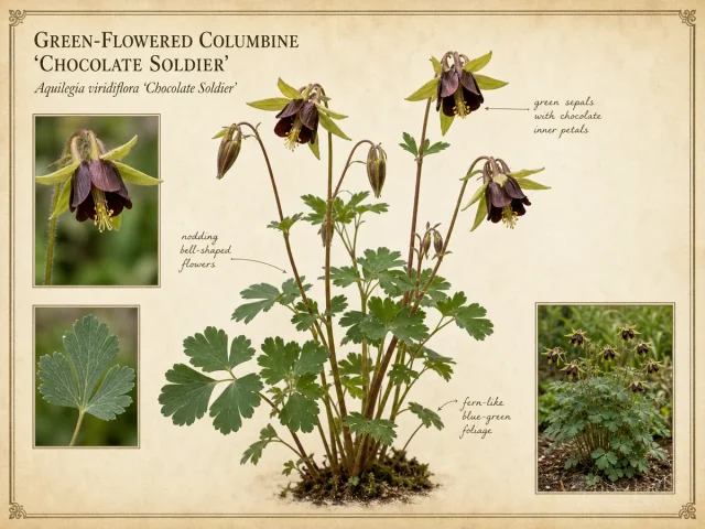 Green-Flowered Columbine 'Chocolate Soldier'