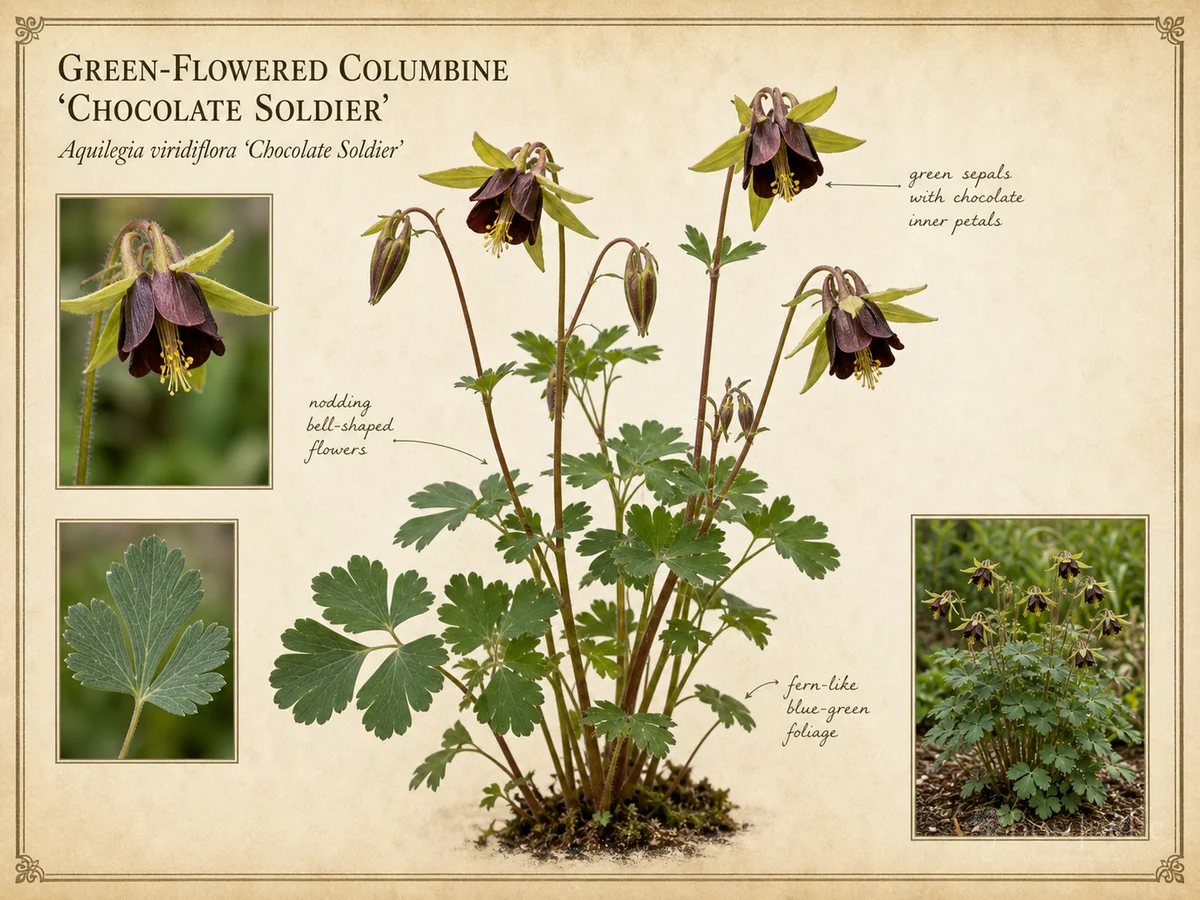 Green-Flowered Columbine 'Chocolate Soldier'