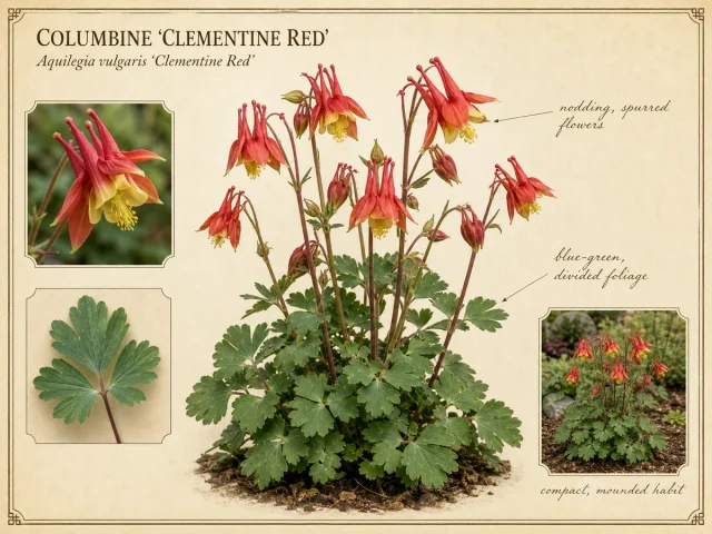Columbine 'Clementine Red'