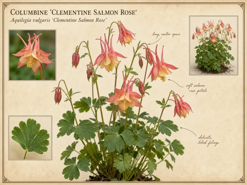 Columbine ‘Clementine Salmon Rose’ (Aquilegia vulgaris ‘Clementine Salmon Rose’)