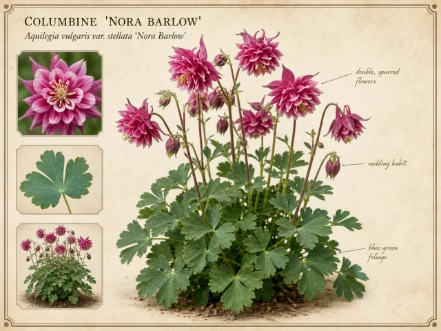 Columbine ‘Nora Barlow’ (Aquilegia vulgaris var. stellata ‘Nora Barlow’)
