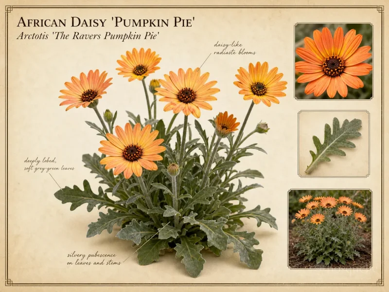 African Daisy ‘Pumpkin Pie’ (Arctotis The Ravers ‘Pumpkin Pie’)