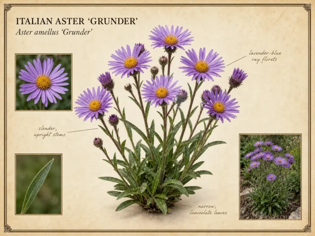 Italian Aster 'Grunder'