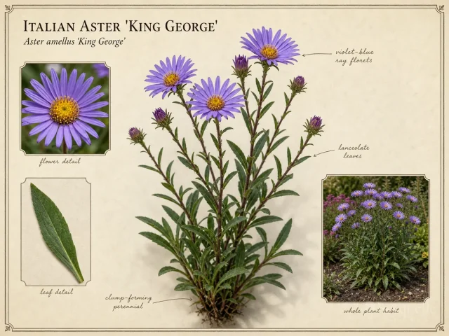 Italian Aster 'King George'