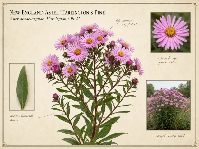 New England Aster ‘Harrington’s Pink’ (Aster novae-angliae ‘Harrington’s Pink’)