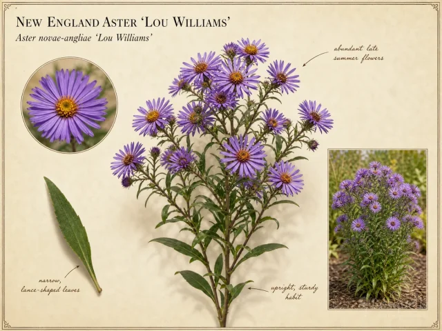 New England Aster ‘Lou Williams’ (Aster novae-angliae ‘Lou Williams’)