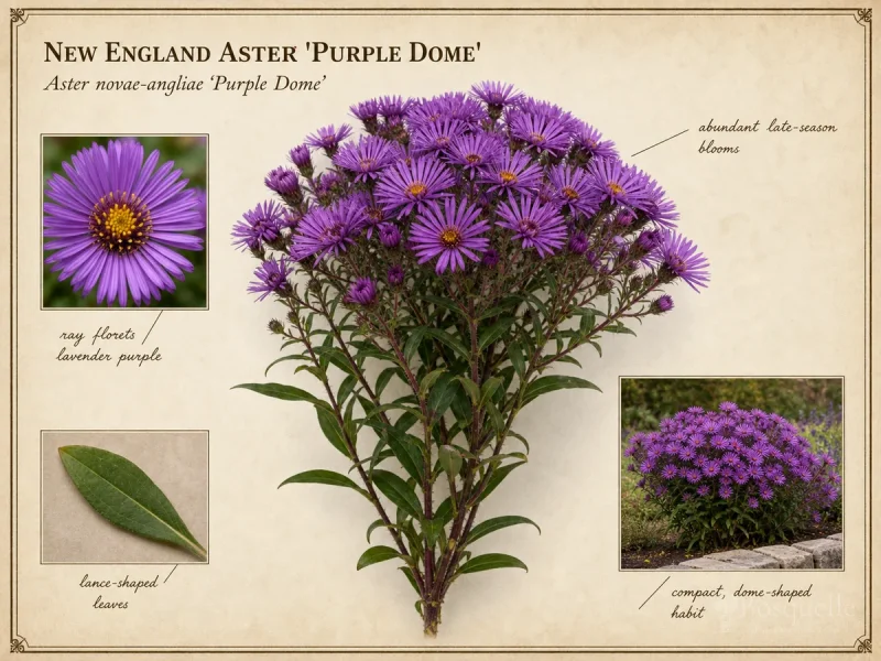 New England Aster 'Purple Dome' — Choose asters by height, light, and mildew