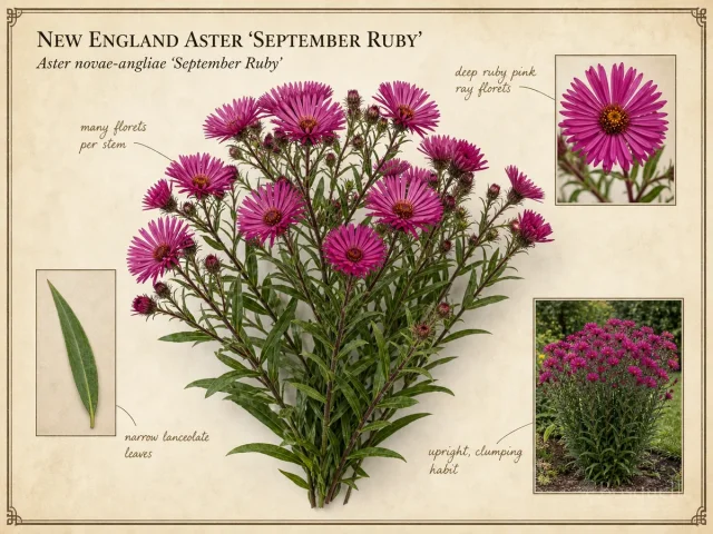 New England Aster 'September Ruby'