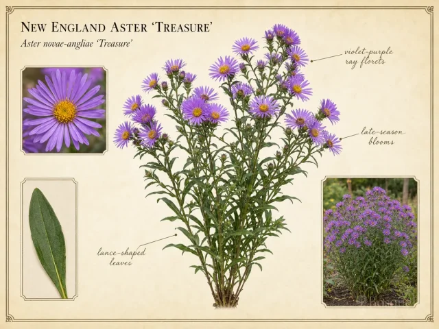 New England Aster 'Treasure'