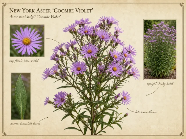 New York Aster ‘Coombe Violet’ (Aster novi-belgii ‘Coombe Violet’)