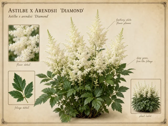 Astilbe x Arendsii  ‘Diamond’ (Astilbe ‘Diamond’)