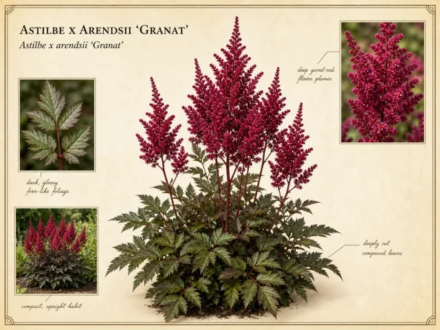 Astilbe x Arendsii ‘Granat’ (Astilbe ‘Granat’)