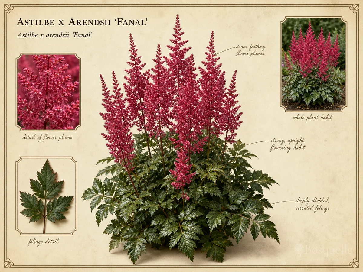 Astilbe x Arendsii ‘Fanal’ (Astilbe ‘Fanal’)