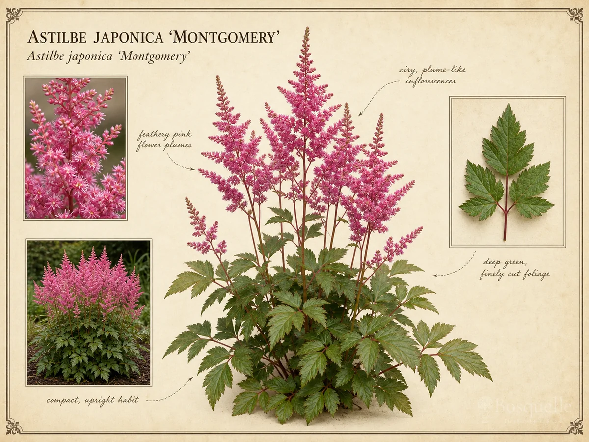 Astilbe Japonica ‘Montgomery’ (Astilbe ‘Montgomery’)