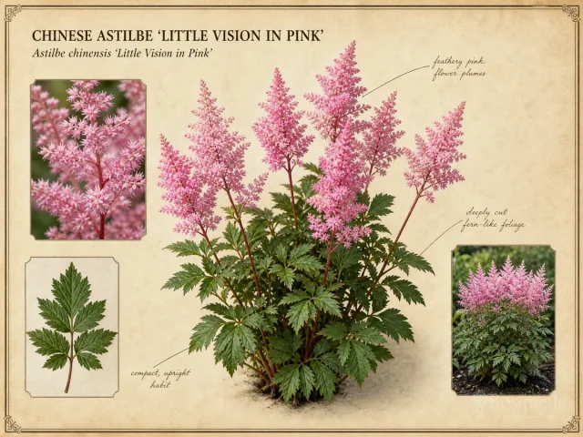 Chinese Astilbe ‘Little Vision in Pink’ (Astilbe chinensis ‘Little Vision in Pink’)