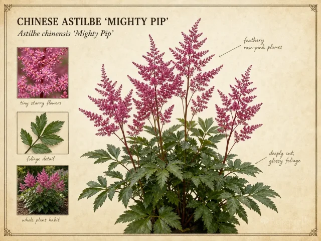 Chinese Astilbe ‘Mighty Pip’ (Astilbe chinensis ‘Mighty Pip’)