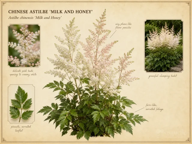 Chinese Astilbe ‘Milk and Honey’ (Astilbe chinensis ‘Milk and Honey’)