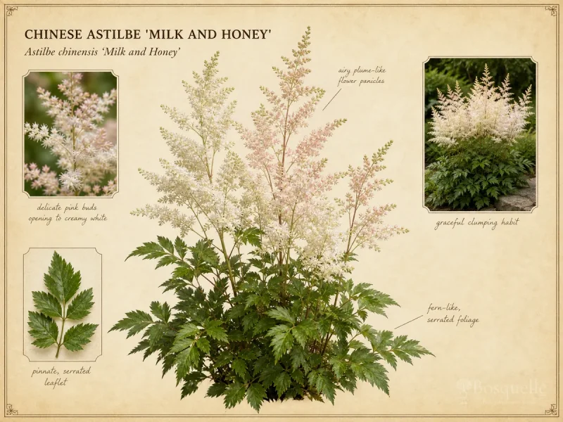 Chinese Astilbe ‘Milk and Honey’ (Astilbe chinensis ‘Milk and Honey’)