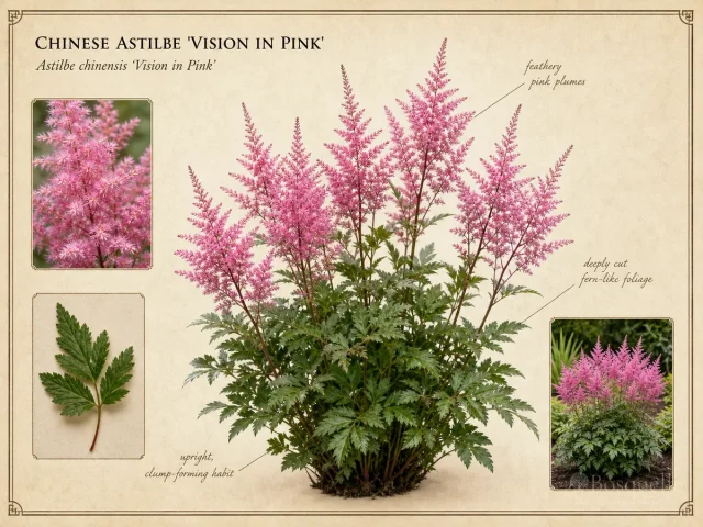 Chinese Astilbe ‘Vision in Pink’ (Astilbe chinensis ‘Vision in Pink’)