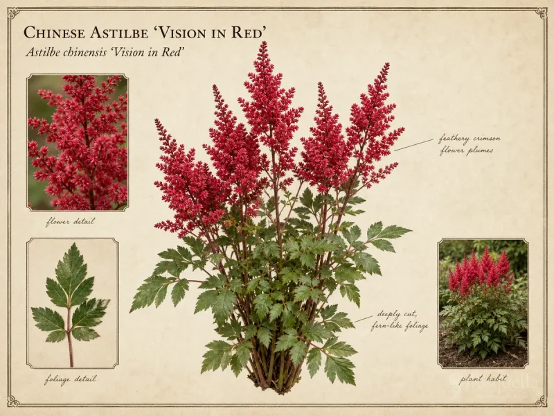Chinese Astilbe ‘Vision in Red’ (Astilbe chinensis ‘Vision in Red’)
