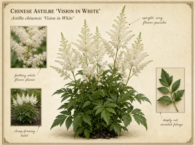 Chinese Astilbe 'Vision in White'