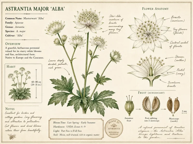 Masterwort 'Alba'