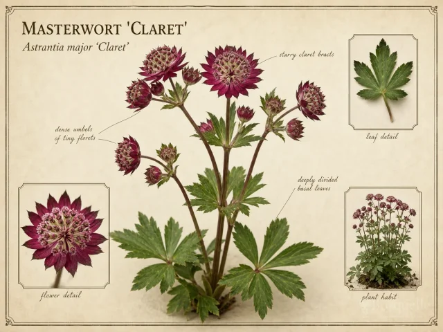 Masterwort 'Claret'