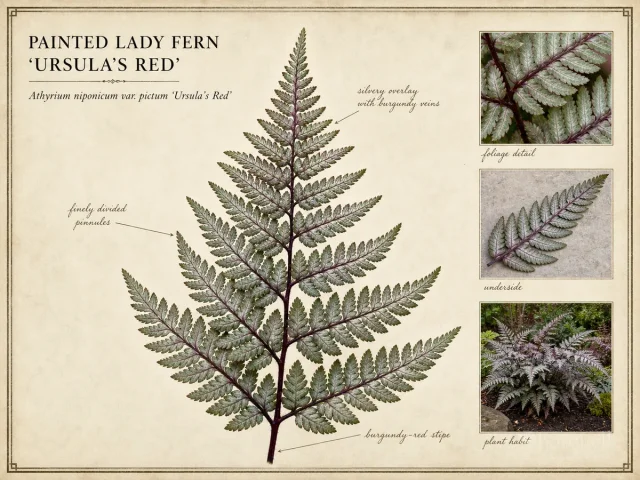 Painted Lady Fern 'Ursula's Red'