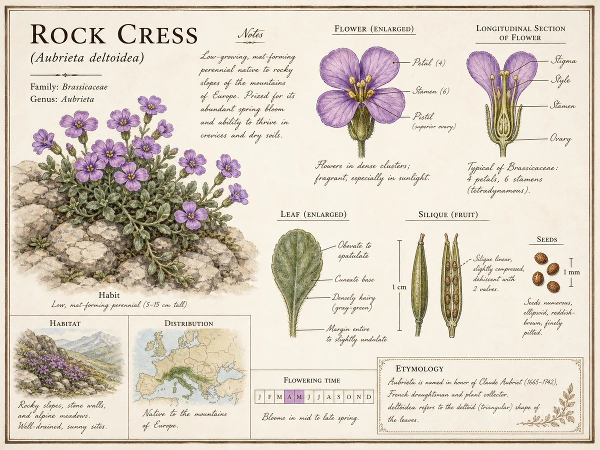 Rock Cress (Aubrieta deltoidea)