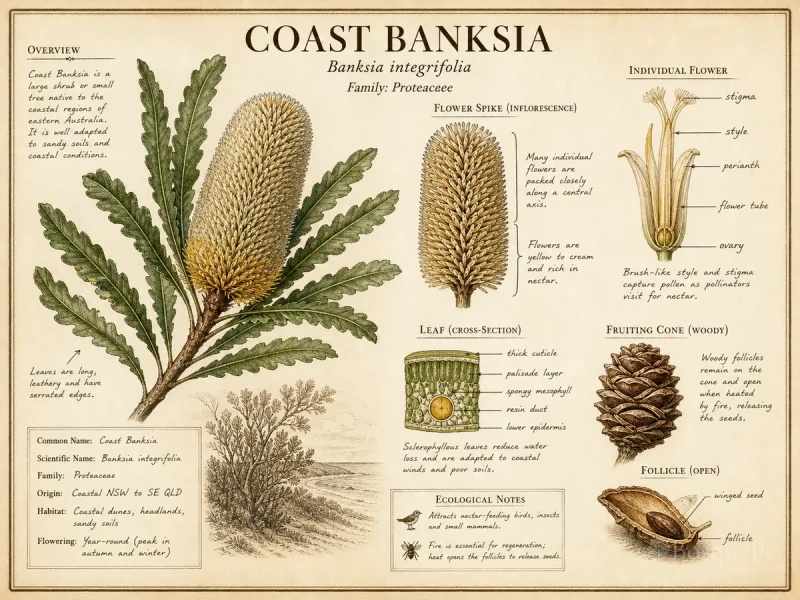 Coast Banksia (Banksia integrifolia)