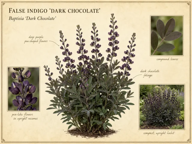False Indigo 'Dark Chocolate'