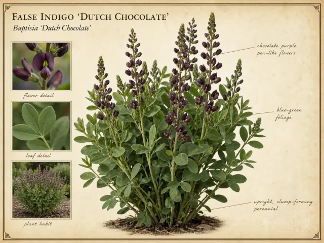 False Indigo 'Dutch Chocolate'